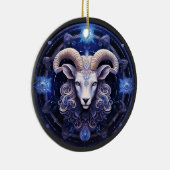 Zodiac Aries Personalisiert Astrologie Ornament (Rechts)