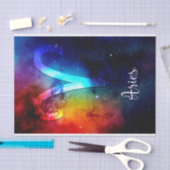 Zodiac: Aries Rainbow Space Seidenpapier (Handwerk)