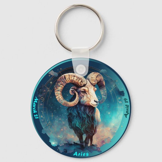 Zodiac Aries Ram Customizing Personal Schlüsselanh Schlüsselanhänger (Vorderseite)