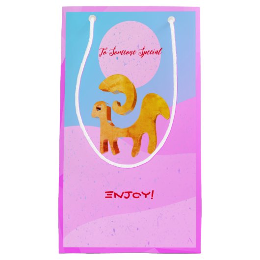 Zodiac Aries Ram Kleine Geschenktüte (Vorderseite)