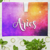 Zodiac: Aries Space Candy Geschirrtuch (Gefaltet)