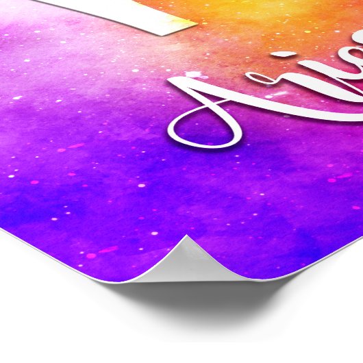 Zodiac: Aries Space Candy Poster (Ecke)