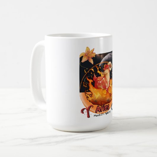 Zodiac - Aries-Tasse Kaffeetasse (Vorderseite Links)
