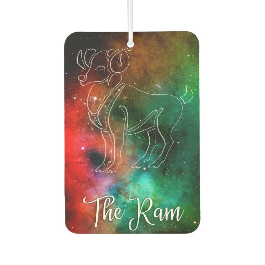 Zodiac : Aries 'The Ram' Autolufterfrischer (Vorderseite)