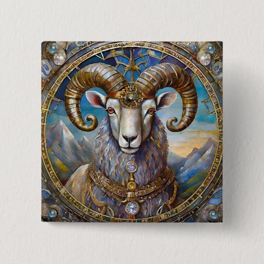 Zodiac - Aries the Ram Button (Vorderseite)