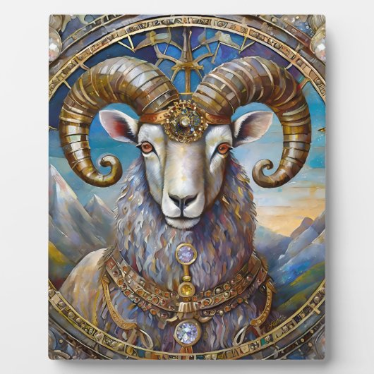 Zodiac - Aries the Ram Fotoplatte (Vorderseite)