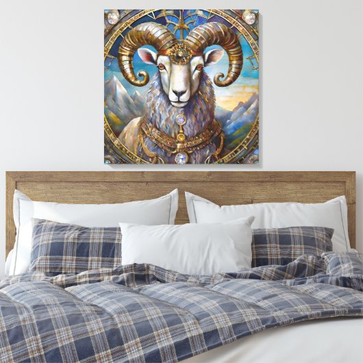 Zodiac - Aries the Ram Leinwanddruck (Insitu (Schlafzimmer))
