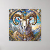 Zodiac - Aries the Ram Leinwanddruck (Vorderseite)