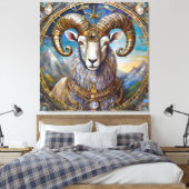 Zodiac - Aries the Ram Leinwanddruck (Insitu (Schlafzimmer))