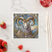 Zodiac - Aries the Ram Serviette (Beispiel)