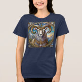Zodiac - Aries the Ram Tri-Blend Shirt (Vorderseite)