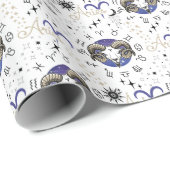 Zodiac Aries Wrapping Paper Geschenkpapier (Rolleneckpunkt)