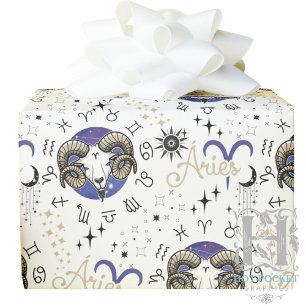 Zodiac Aries Wrapping Paper Geschenkpapier