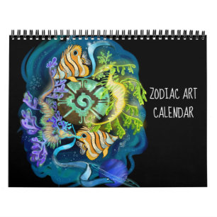 Zodiac Astrologie Art Calendar Kalender