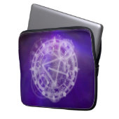 Zodiac Astrologie Chart Laptopschutzhülle (Vorderseite Links)