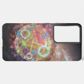 Zodiac Astrologie Chart Samsung Galaxy Hülle (Linke Seite)