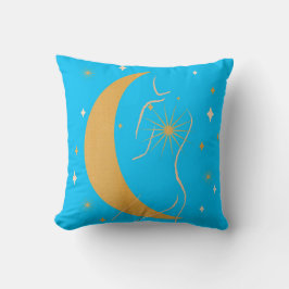 Zodiac Astrologie Feminine Line Kunst-Star Kissen