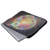 Zodiac Astrologie Naturdiagramm Laptopschutzhülle (Vorne Knopf)