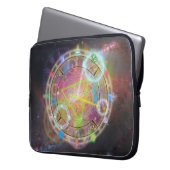Zodiac Astrologie Naturdiagramm Laptopschutzhülle (Vorderseite Links)