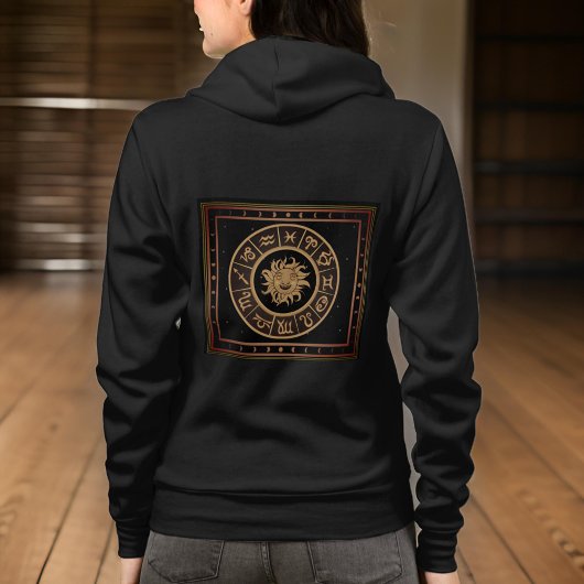 Zodiac Astrologie Radzeichen Hoodie