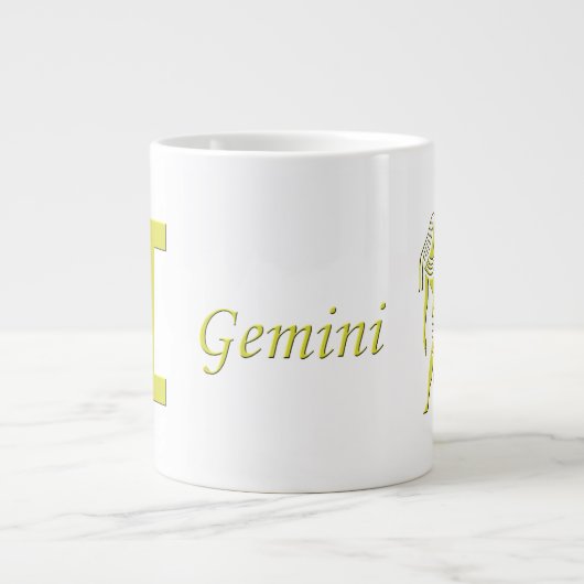 Zodiac Astrologie Star Sign Zodiac Jumbo-Tasse (Vorderseite)