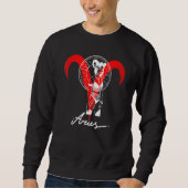 Zodiac Astrology Horoscope Gothic Aries Sweatshirt (Vorderseite)