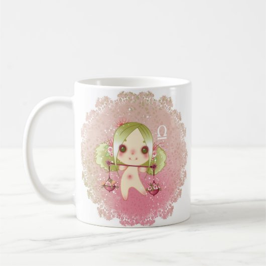 Zodiac Balance Bibliotheka Kaffeetasse (Links)