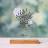 Zodiac Birth Blume Personalisiert Gemini Geschenk Acrylschild (Neutral)