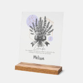 Zodiac Birth Blume Personalisiert Gemini Geschenk Acrylschild (Winkel)