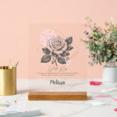 Zodiac Birth Blume Personalisiertes Krebsgeschenk Acrylschild (Hochzeit)