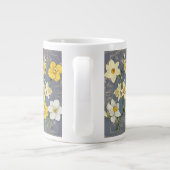 Zodiac Birth Flower Personalized Mug Jumbo-Tasse (Rückseite)