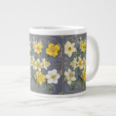 Zodiac Birth Flower Personalized Mug Jumbo-Tasse (Vorderseite Rechts)