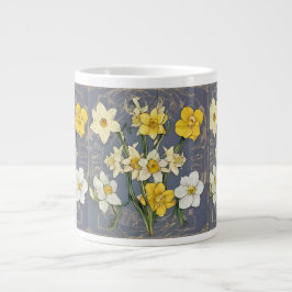 Zodiac Birth Flower Personalized Mug Jumbo-Tasse