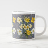 Zodiac Birth Flower Personalized Mug Jumbo-Tasse (Rechts)
