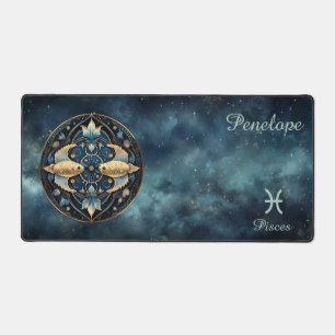 Zodiac Birth Sign Pisces Astrolog Schreibtischunterlage