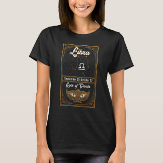 Zodiac Birthday Astrologie Signature Libra Augen d T-Shirt