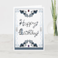 Zodiac Birthday Card