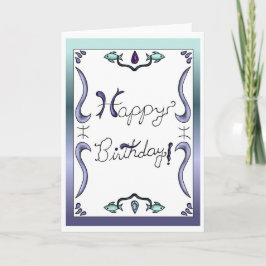 Zodiac Birthday Card Pisces Einladung