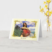 ZODIAC BIRTHDAY SIGNS / AQUARIUS KARTE (Gelbe Blume)