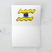 ZODIAC BIRTHDAY SIGNS / AQUARIUS KARTE (Innenseite)