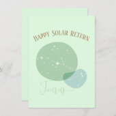 Zodiac Birthday Taurus Flat Card (Vorne/Hinten)