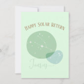 Zodiac Birthday Taurus Flat Card (Vorderseite)