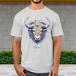 Zodiac Bull Symbol Celestial Fantasy Taurus Mens T-Shirt