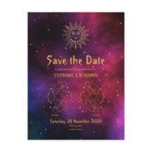 Zodiac Burgundy Gold Gemini/Gemini Celestie