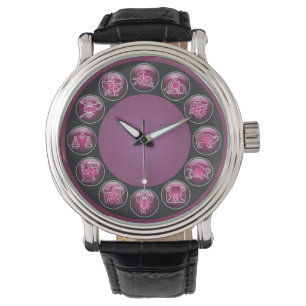 Zodiac Button Symbol Armbanduhr