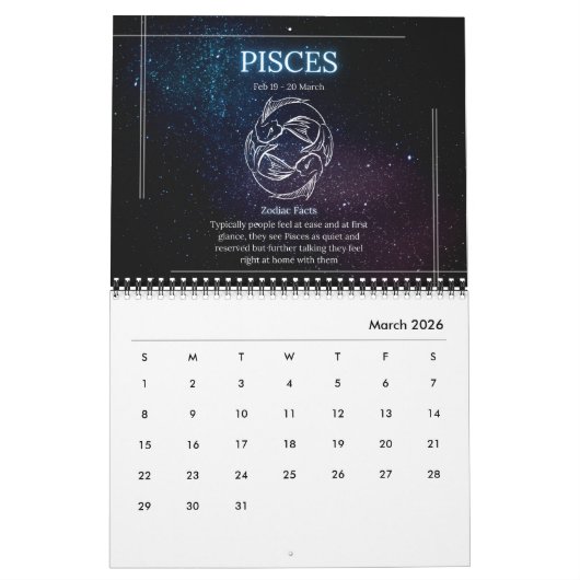 Zodiac Calander 2024 Kalender Astrologie (Mär 2026)