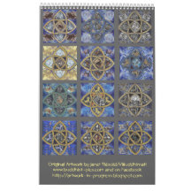 Zodiac Calendar - keltische Knot Mandala Designs