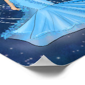 Zodiac Cancer Goddess with Moon Illustration Poster (Ecke)