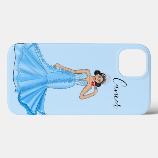 Zodiac Cancer Goddess with Red Crab Case-Mate iPhone Hülle (Rückseite (Horizontal))