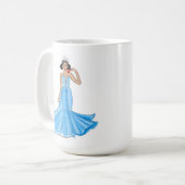 Zodiac Cancer Goddess with Red Crab Kaffeetasse (Vorderseite Links)